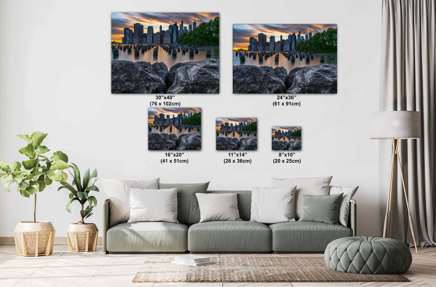 New York City Canvas, Metal & Acrylic Print – Freedom Tower Wall Art from Brooklyn Bridge Park, NYC Skyline Photo, Manhattan Decor