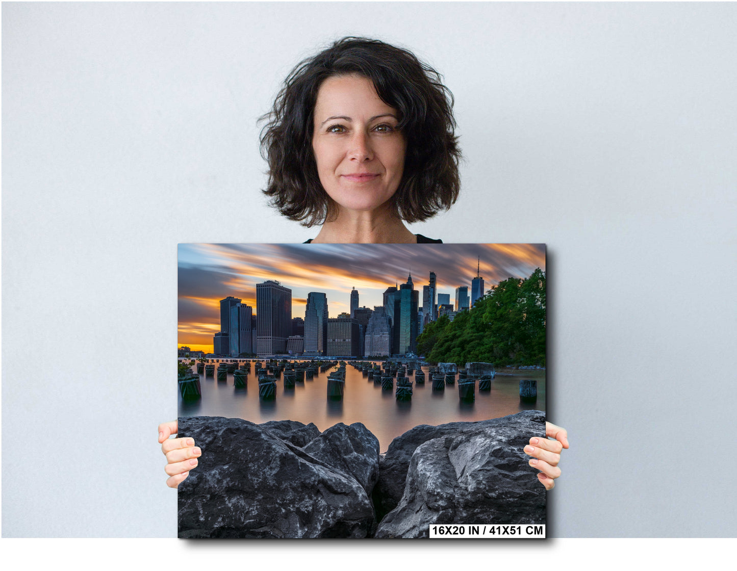New York City Canvas, Metal & Acrylic Print – Freedom Tower Wall Art from Brooklyn Bridge Park, NYC Skyline Photo, Manhattan Decor
