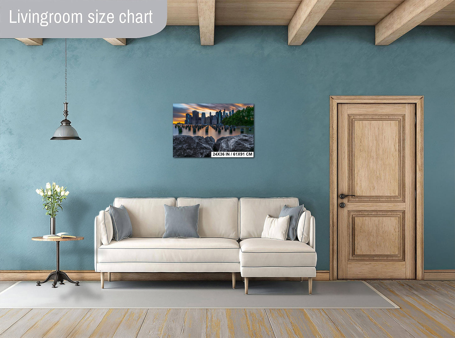 New York City Canvas, Metal & Acrylic Print – Freedom Tower Wall Art from Brooklyn Bridge Park, NYC Skyline Photo, Manhattan Decor