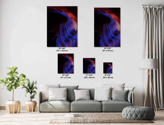 Arizona Antelope Canyon Wall Art – Slot Canyon Landscape Photo Print, Page Red Rock Fine Art, Upper Lower Canyon Desert Photography Decor