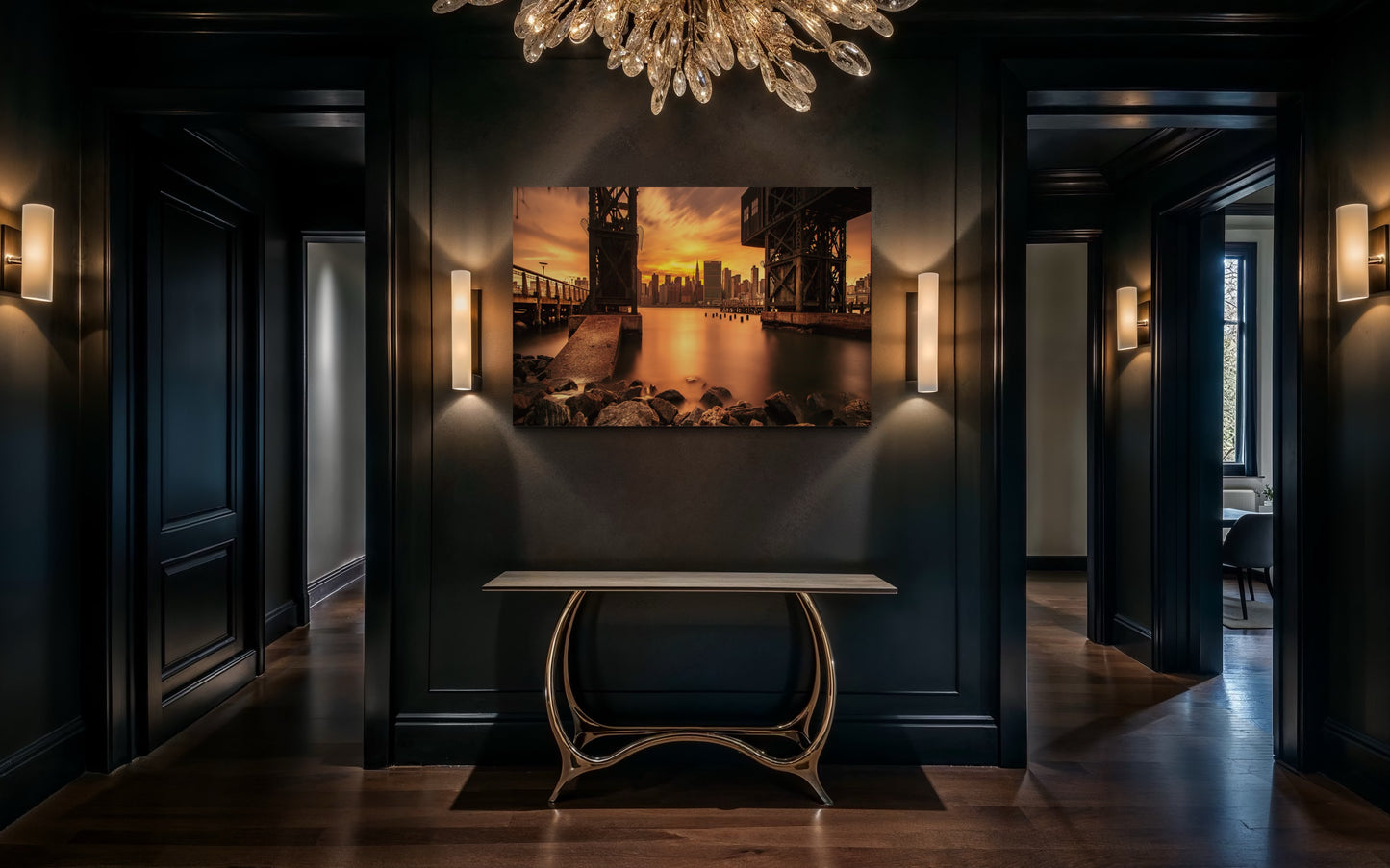 New York City Canvas, Metal & Acrylic Print – Empire State Building Wall Art from Gantry Plaza Park, NYC Skyline Photo, Queens Manhattan Decor